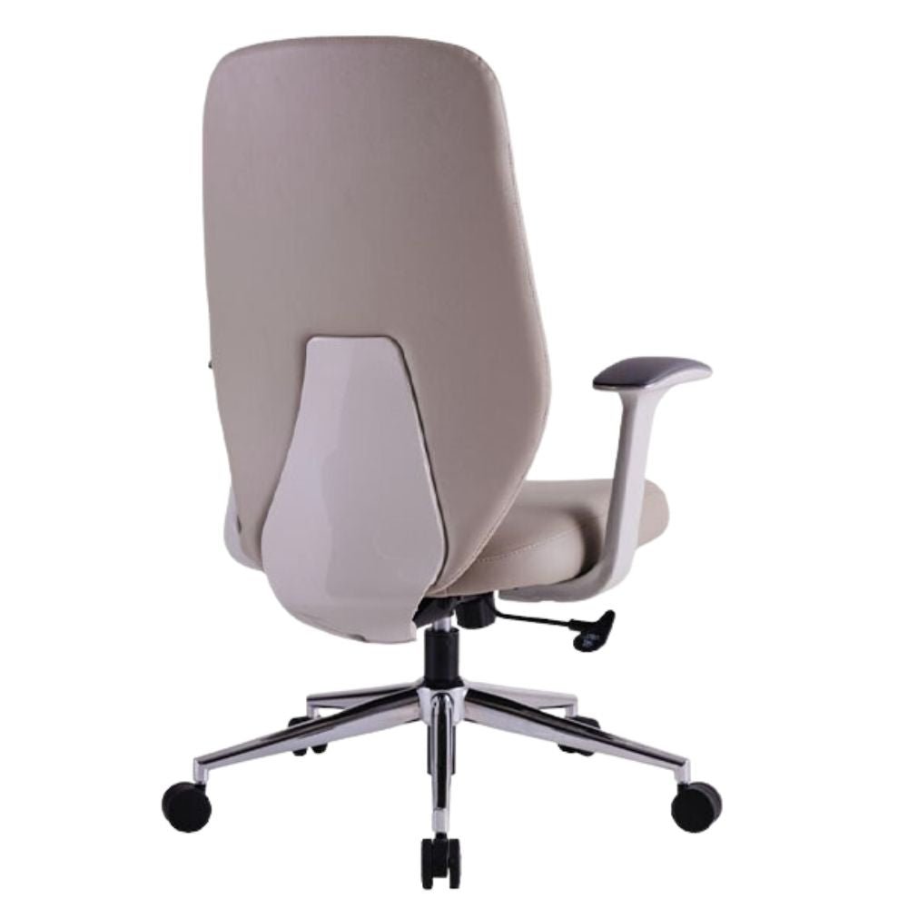 SILLA TECHNO CLASS RESPALDO BAJO | Silla Operativa para Oficina | Varios Colores | Tapizado en Vinil | Base Nylon 5 puntas | con Rodajas | Interior - Class Respaldo Bajo Beige - Techno - NOGAL BEAT - silla