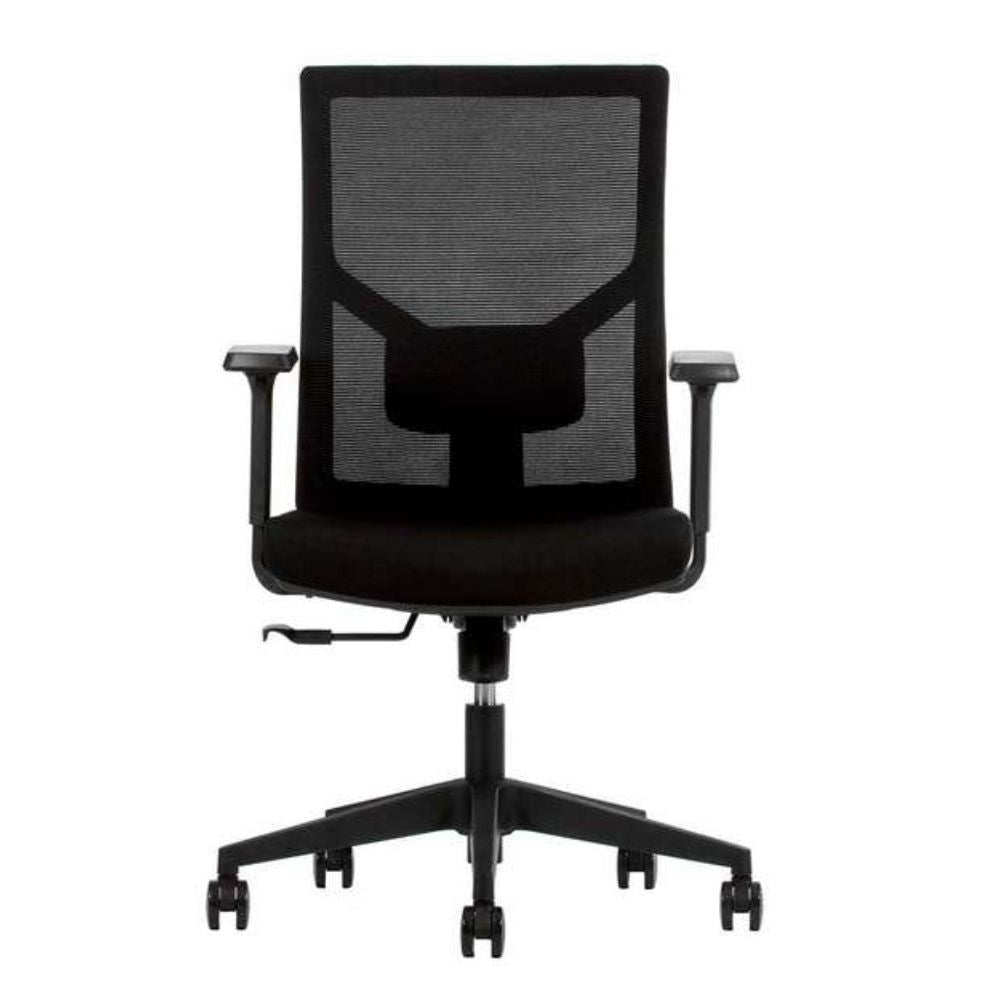 SILLA TECHNO SCREEN RESPALDO BAJO Negro | Silla Operativa Oficina Empresa Trabajo Uso Regular Juntas Administración | Base Estrella Nylon con Rodajas | Negro | Smartmesh | Interior - SCREEN RESPALDO BAJO Negro - Techno - NOGAL BEAT - Sillas para oficina