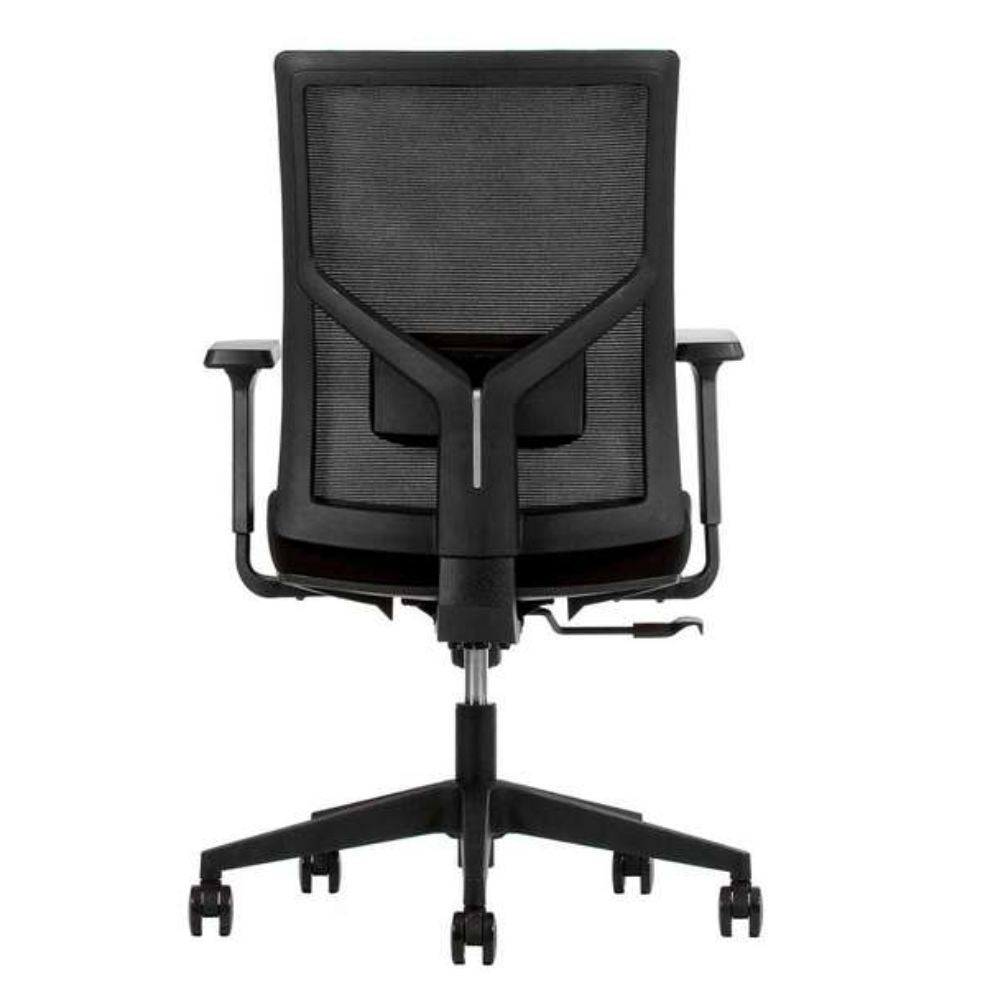 SILLA TECHNO SCREEN RESPALDO BAJO Negro | Silla Operativa Oficina Empresa Trabajo Uso Regular Juntas Administración | Base Estrella Nylon con Rodajas | Negro | Smartmesh | Interior - SCREEN RESPALDO BAJO Negro - Techno - NOGAL BEAT - Sillas para oficina