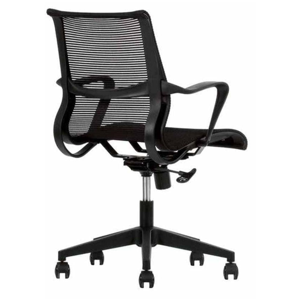 SILLA TECHNO SKETCH Negro | Silla Operativa Trabajo Oficina Despacho Uso Secretarial Frecuente para Horas de Trabajo | Base Estrella Nylon con Rodajas | Negro | Interior - SKETCH Negro - Techno - NOGAL BEAT - Sillas para oficina