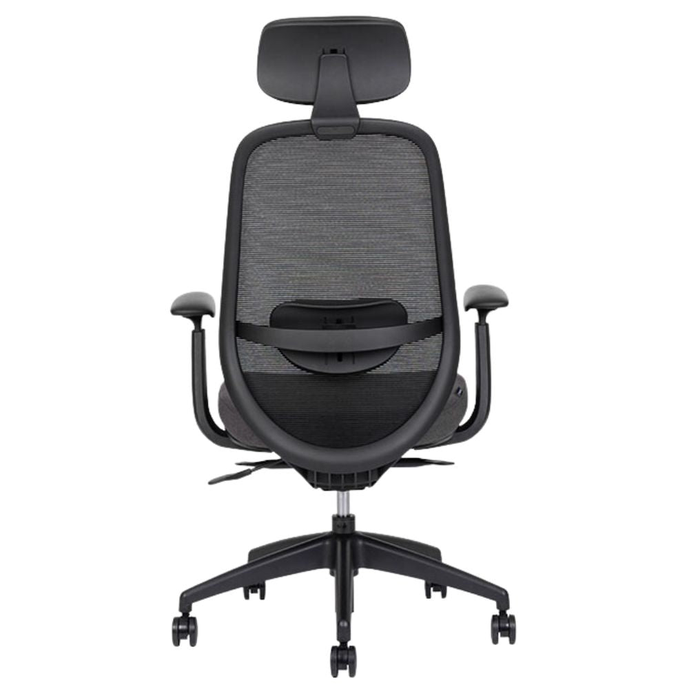 SILLA TECHNO SPIRIT EXPRESS BLACK RESPALDO ALTO | Silla Ejecutiva para Oficina | Tapizado Tela | Base Nylon 5 puntas | Interior - Spirit Express Black Respaldo Alto - Techno - NOGAL BEAT - silla