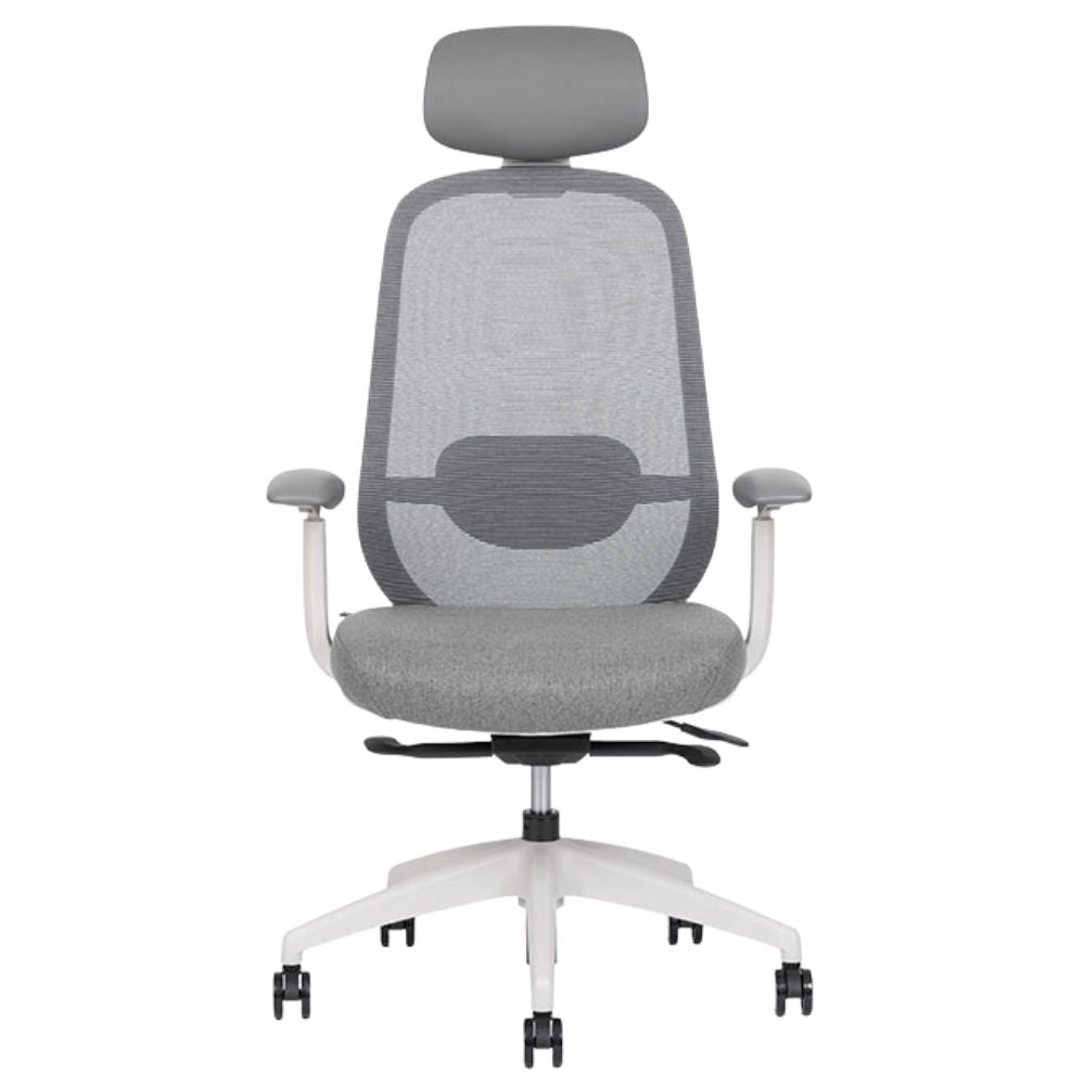 SILLA TECHNO SPIRIT EXPRESS WHITE RESPALDO ALTO | Silla Ejecutiva para Oficina | Tapizado Tela | Base Nylon 5 puntas | Interior - Spirit Express White Respaldo Alto - Techno - NOGAL BEAT - silla