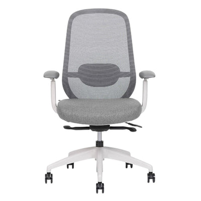 SILLA TECHNO SPIRIT EXPRESS WHITE RESPALDO BAJO | Silla Operativa para Oficina | Tapizado Tela | Base Nylon 5 puntas | Interior - Spirit Express White Respaldo Bajo - Techno - NOGAL BEAT - silla