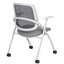 SILLA TECHNO TRACK RODAJAS GRIS | Silla Sala de Juntas Oficina | Poliuretano Inyectado | Estructura Plegable | Interior - TRACK RODAJAS GRIS Tela Importacion - Techno - NOGAL BEAT - silla