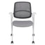 SILLA TECHNO TRACK RODAJAS GRIS | Silla Sala de Juntas Oficina | Poliuretano Inyectado | Estructura Plegable | Interior - TRACK RODAJAS GRIS Tela Importacion - Techno - NOGAL BEAT - silla