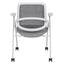 SILLA TECHNO TRACK RODAJAS GRIS | Silla Sala de Juntas Oficina | Poliuretano Inyectado | Estructura Plegable | Interior - TRACK RODAJAS GRIS Tela Importacion - Techno - NOGAL BEAT - silla