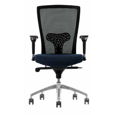 SILLA TECHNO WEB RESPALDO BAJO | Silla Operativa Oficina Empresa Trabajo Horas de Trabajo Laboral | Base Estrella Aluminio con Rodajas | Varios Colores | Smartmesh | Interior - WEB RESPALDO BAJO Addison - Techno - NOGAL BEAT - Silla para oficina