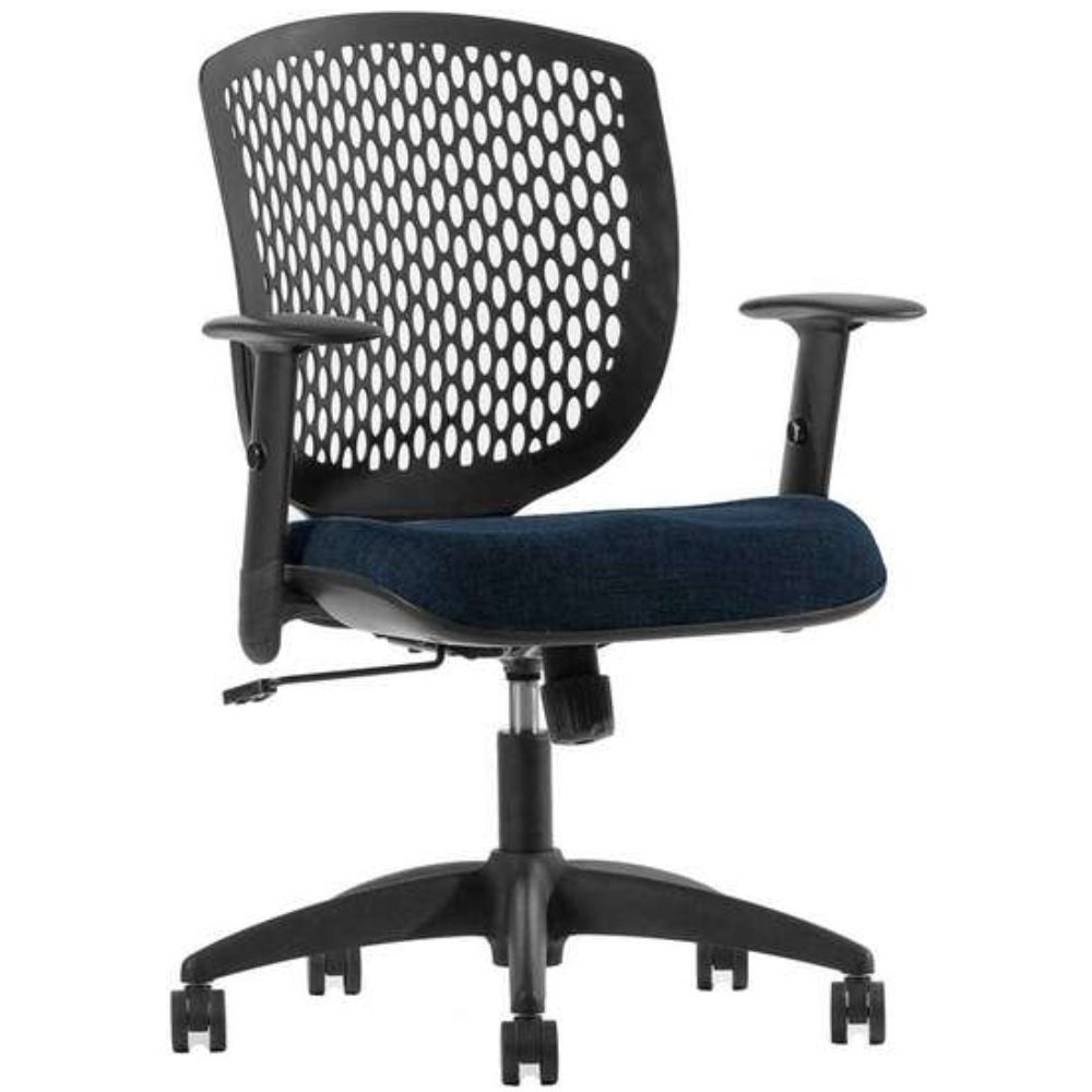 SILLA TECHNO ZOOM | Silla Operativa Oficina Empresa Trabajo Horas de Trabajo Operativa | Base Estrella con Rodajas | Polipropileno | Reclinable | Poliuretano Inyectado | Interior - ZOOM Base Nylon Addison - Techno - NOGAL BEAT - Sillas para oficina