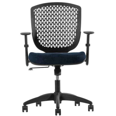 SILLA TECHNO ZOOM | Silla Operativa Oficina Empresa Trabajo Horas de Trabajo Operativa | Base Estrella con Rodajas | Polipropileno | Reclinable | Poliuretano Inyectado | Interior - ZOOM Base Nylon Addison - Techno - NOGAL BEAT - Sillas para oficina