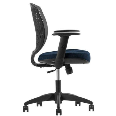 SILLA TECHNO ZOOM | Silla Operativa Oficina Empresa Trabajo Horas de Trabajo Operativa | Base Estrella con Rodajas | Polipropileno | Reclinable | Poliuretano Inyectado | Interior - ZOOM Base Nylon Addison - Techno - NOGAL BEAT - Sillas para oficina