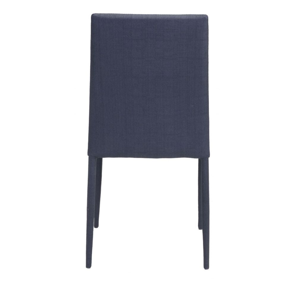 SILLA ZUO CONFIDENCE | Silla para Comedor | Base Acero | Negro | Tejido 100% Poliéster Madera | Interior - 100243 - Zuo - NOGAL BEAT - Sillas