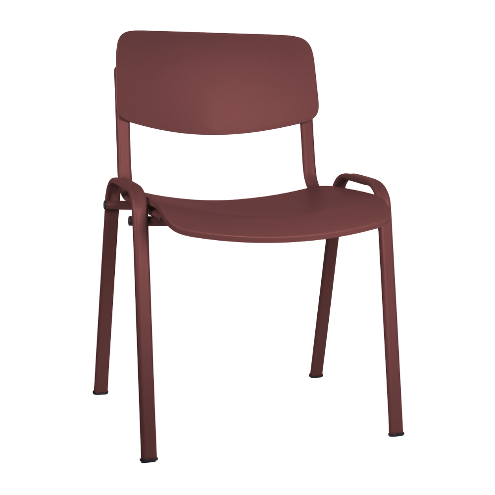 Sillas de Oficina Visita Ergonómica - OFFIHO MILK OHV - 66 - Varios Colores - Asiento y Respaldo en Polipropileno - OHV - 66 - OFFIHO - NOGAL BEAT - Sillas de oficina