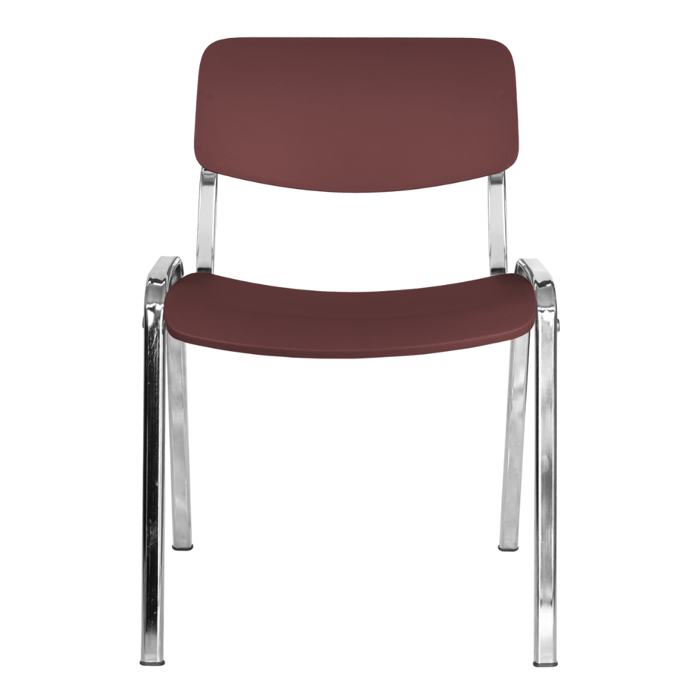 Sillas de Oficina Visita Ergonómica - OFFIHO MILK OHV - 66CR - Varios Colores - Asiento y Respaldo en Polipropileno - OHV - 66cr - OFFIHO - NOGAL BEAT - Sillas de oficina