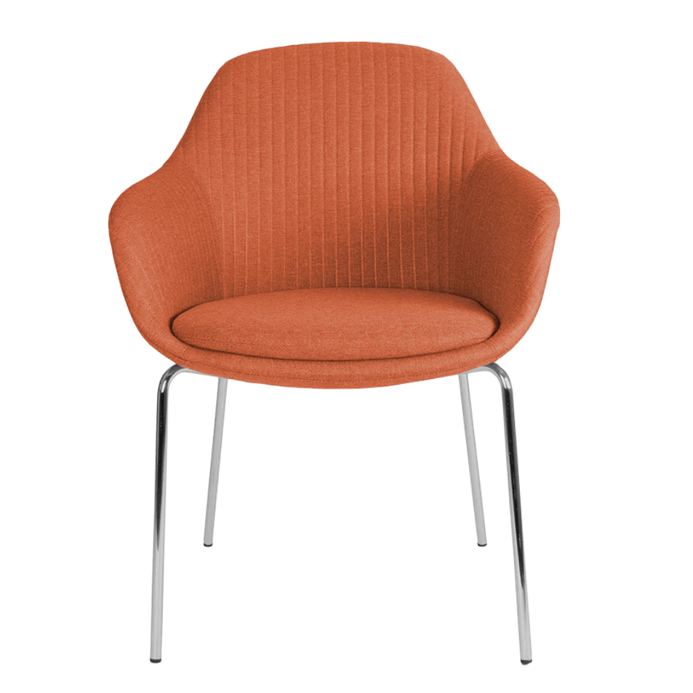 Sillas de Oficina Visita - OFFIHO FABRIZIA OHV - 127 - Varios Colores - Asiento y Respaldo Tapizados - OHV-127 - OFFIHO - NOGAL BEAT - Sillas de oficina