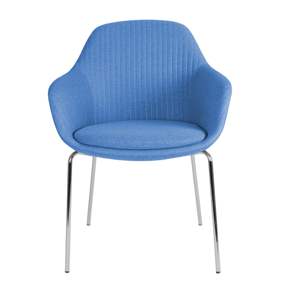 Sillas de Oficina Visita - OFFIHO FABRIZIA OHV - 127 - Varios Colores - Asiento y Respaldo Tapizados - OHV-127 - OFFIHO - NOGAL BEAT - Sillas de oficina