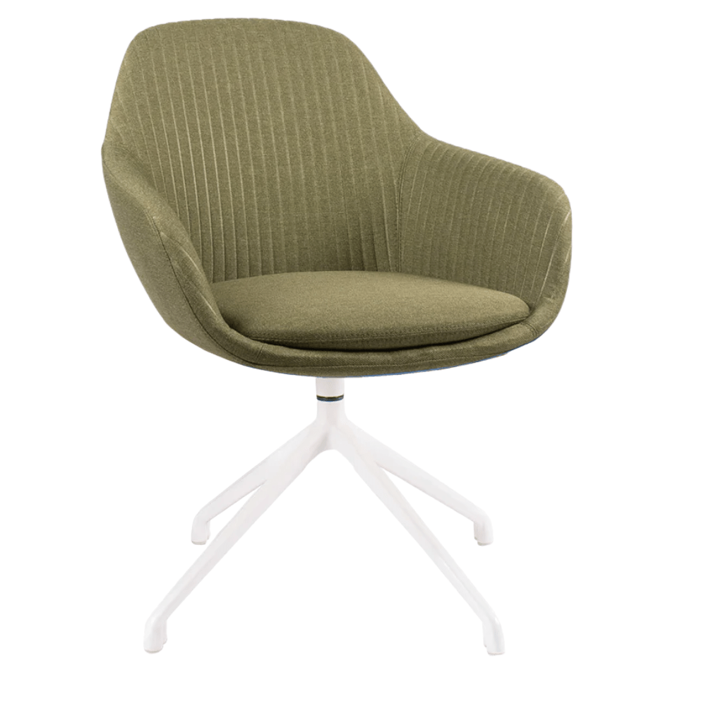 Sillas de Oficina Visita - OFFIHO FABRIZIA OHV - 128 - Varios Colores - Asiento y Respaldo Tapizados - OHV-128 - OFFIHO - NOGAL BEAT - Sillas de oficina