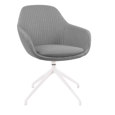 Sillas de Oficina Visita - OFFIHO FABRIZIA OHV - 128 - Varios Colores - Asiento y Respaldo Tapizados - OHV-128 - OFFIHO - NOGAL BEAT - Sillas de oficina