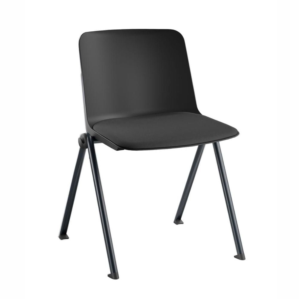 Sillas de Oficina Visita - OFFIHO PLUS OHV - 73 + PANELLO - 43 - Varios Colores - Asiento y Respaldo en Polipropileno - OHV-73 + Panello- 73 - OFFIHO - NOGAL BEAT - Sillas de oficina