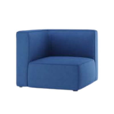 Sillón Área de Espera Modular - BRATTI NEST - Varios Colores - Diferentes Plazas - Asiento y Respaldo Hule Espuma - NEST ESQUINERO GRADO 1 - Bratti - NOGAL BEAT - Sillon