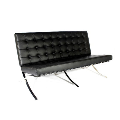 Sillón Área de Oficina CEO Tipo Barcelona - NOGAL BEAT AVIÑON LOVESEAT - Negro - Asiento y Respaldo Tapizados - AVIÑON LOVESEAT - MDO - NOGAL BEAT - Sillón Ocasional