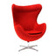 Sillón Contemporáneo para Lounge - NOGAL BEAT EGG - Varios Colores - Asiento y Respaldo Tapizados - SILLON EGG EN TELA - MDO - NOGAL BEAT - Sillón Ocasional