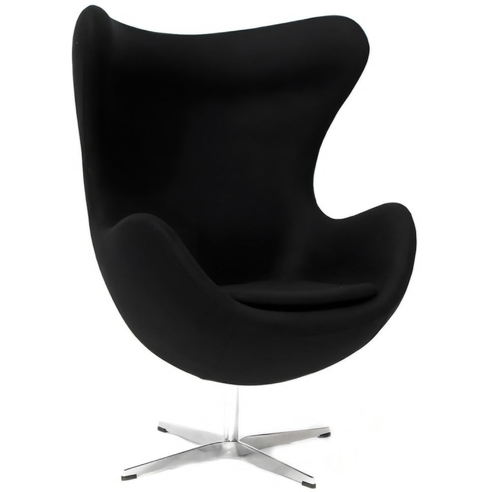 Sillón Contemporáneo para Lounge - NOGAL BEAT EGG - Varios Colores - Asiento y Respaldo Tapizados - SILLON EGG EN TELA - MDO - NOGAL BEAT - Sillón Ocasional