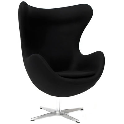 Sillón Contemporáneo para Lounge - NOGAL BEAT EGG - Varios Colores - Asiento y Respaldo Tapizados - SILLON EGG EN TELA - MDO - NOGAL BEAT - Sillón Ocasional