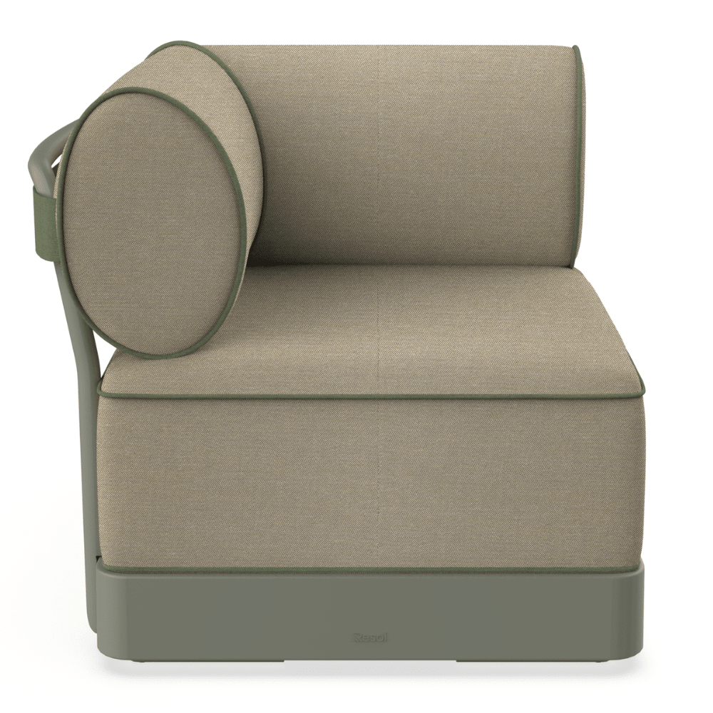 Sillón de Áreas de Exterior Modular - RESOL BRISA SILLÓN - Varios Colores - Polipropileno Reciclado con Fibra de Vidrio - Protección UV - 06799 - Resol - NOGAL BEAT - Sofá de Terraza