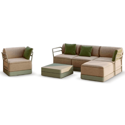 Sillón de Áreas de Exterior Modular - RESOL BRISA SILLÓN - Varios Colores - Polipropileno Reciclado con Fibra de Vidrio - Protección UV - 06801 - Resol - NOGAL BEAT - Sofá de Terraza
