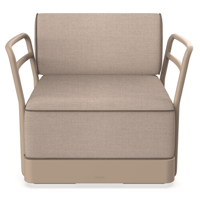 Sillón de Áreas de Exterior Modular - RESOL BRISA SILLÓN - Varios Colores - Polipropileno Reciclado con Fibra de Vidrio - Protección UV - 06801 - Resol - NOGAL BEAT - Sofá de Terraza