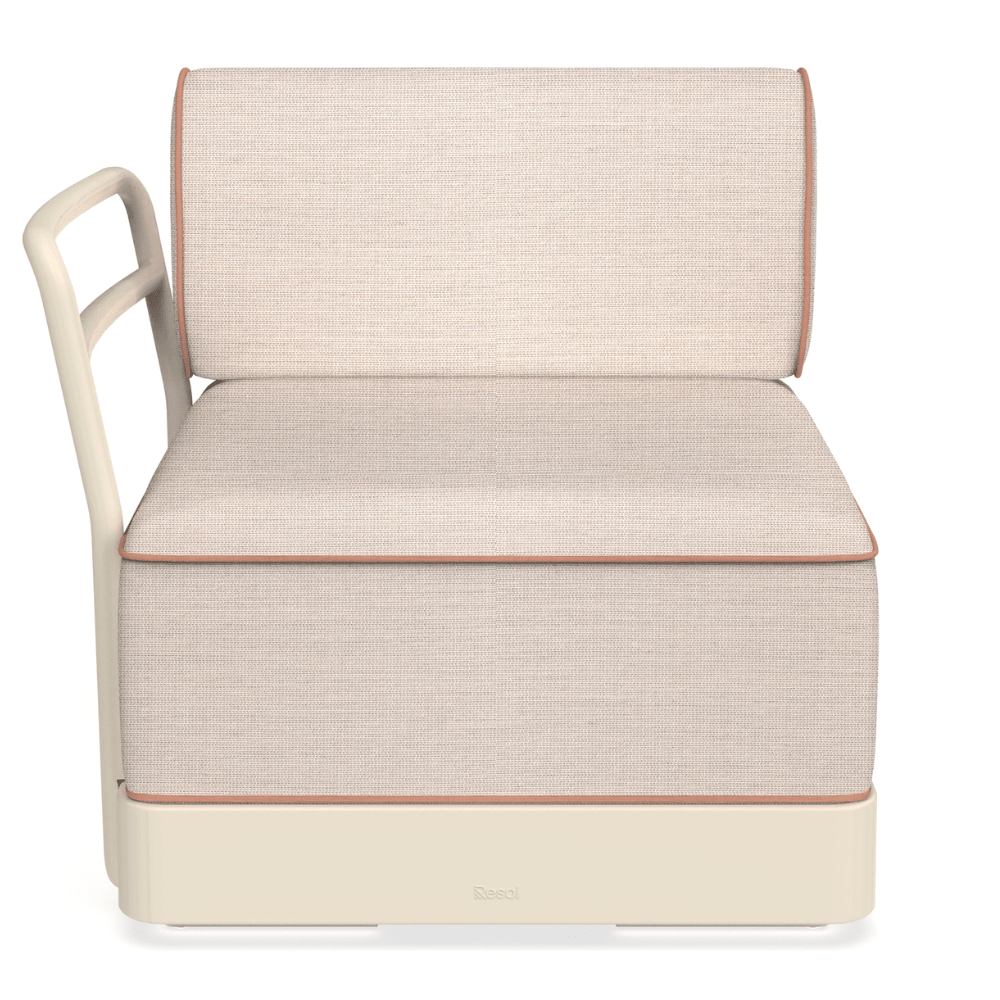 Sillón de Áreas de Exterior Modular - RESOL BRISA SILLÓN - Varios Colores - Polipropileno Reciclado con Fibra de Vidrio - Protección UV - 06881 - Resol - NOGAL BEAT - Sofá de Terraza