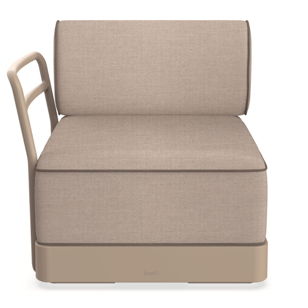 Sillón de Áreas de Exterior Modular - RESOL BRISA SILLÓN - Varios Colores - Polipropileno Reciclado con Fibra de Vidrio - Protección UV - 06880 - Resol - NOGAL BEAT - Sofá de Terraza