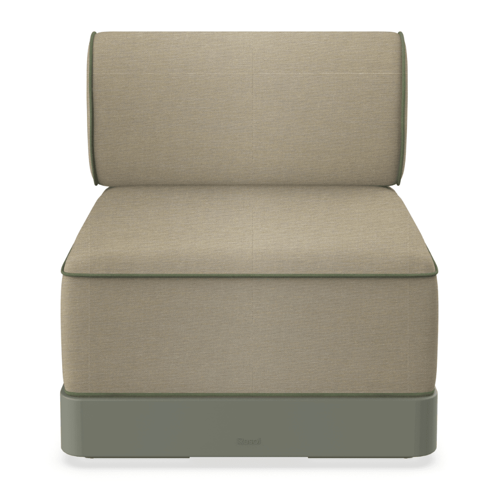 Sillón de Áreas de Exterior Modular - RESOL BRISA SILLÓN - Varios Colores - Polipropileno Reciclado con Fibra de Vidrio - Protección UV - 06795 - Resol - NOGAL BEAT - Sofá de Terraza