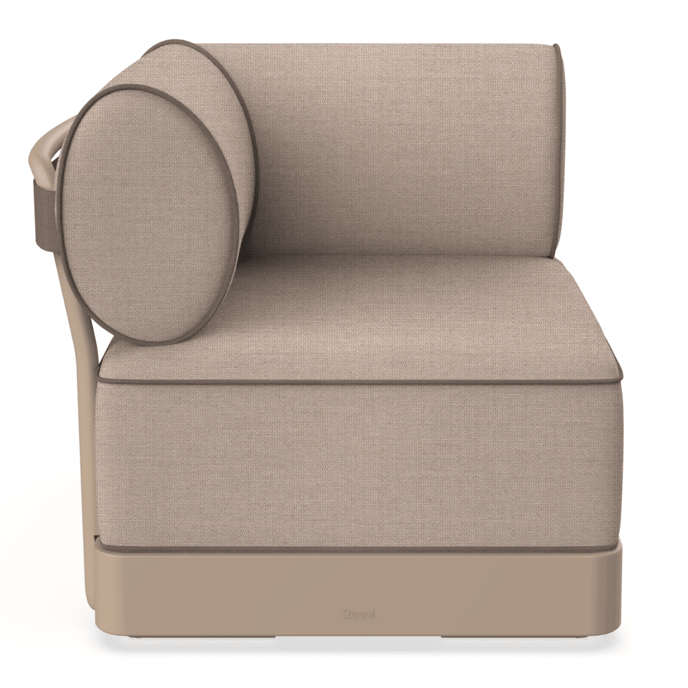 Sillón de Áreas de Exterior Modular - RESOL BRISA SILLÓN - Varios Colores - Polipropileno Reciclado con Fibra de Vidrio - Protección UV - 06707 - Resol - NOGAL BEAT - Sofá de Terraza