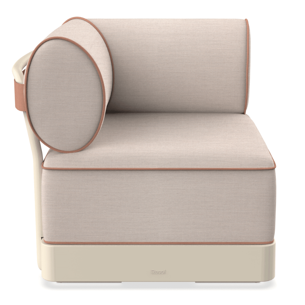 Sillón de Áreas de Exterior Modular - RESOL BRISA SILLÓN - Varios Colores - Polipropileno Reciclado con Fibra de Vidrio - Protección UV - 06798 - Resol - NOGAL BEAT - Sofá de Terraza