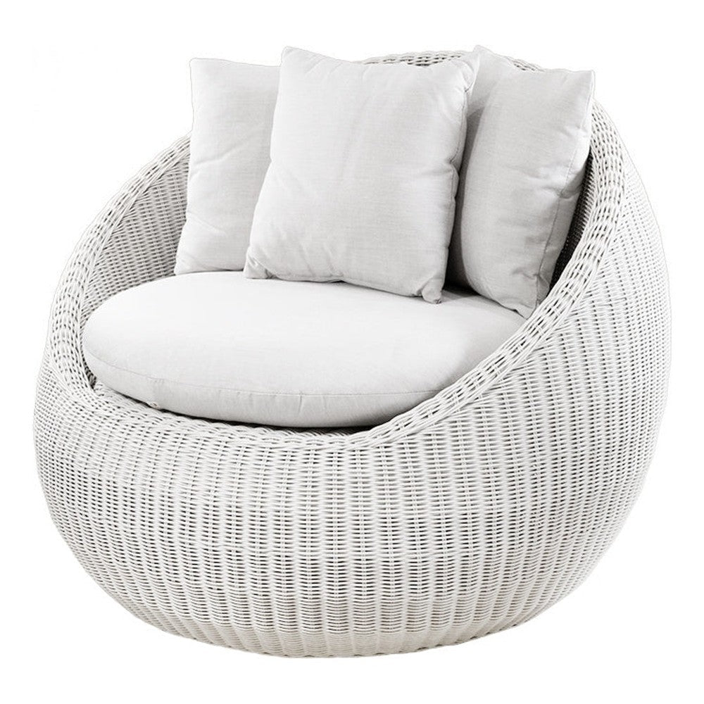 Sillón de Intemperie para Spa - NOGAL BEAT OXFORD - Blanco - Aluminio y Polyrattan - SILLÓN OXFORD Blanco - CAMCO - NOGAL BEAT - Sofá de Terraza