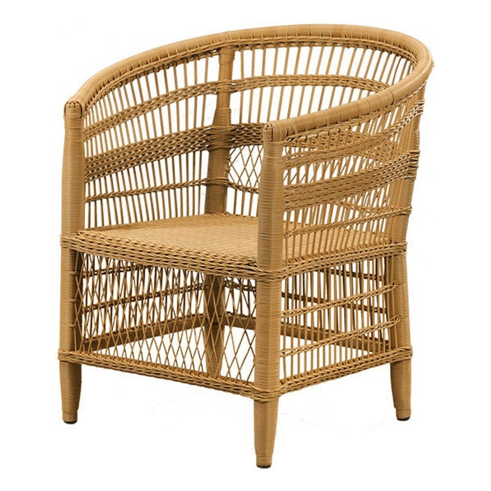 Sillón de Intemperie para Zona de Alberca - NOGAL BEAT MALAWI - Natural - Aluminio y Polyrattan - SILLÓN MALAWI Natural - CAMCO - NOGAL BEAT - Sofá de Terraza