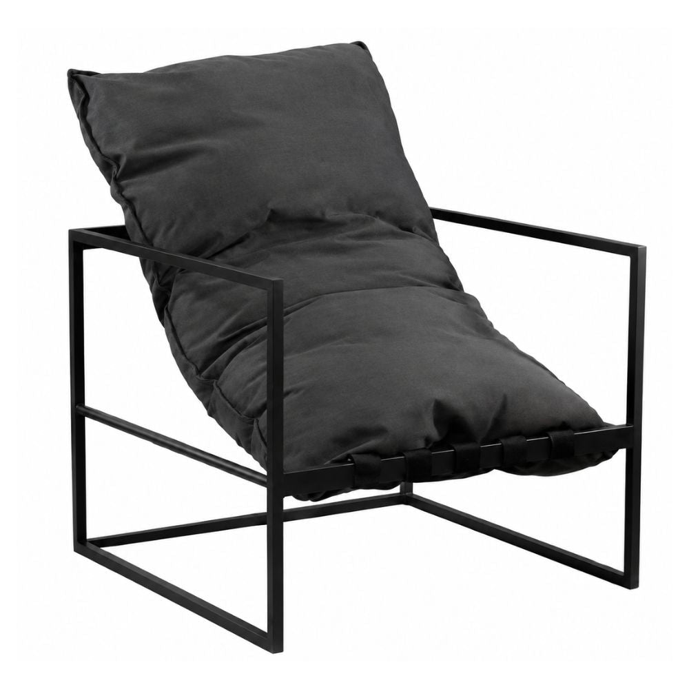 Sillón de Intemperie para Zona de Jardín - NOGAL BEAT CORAL - Gris Oxford - Aluminio y Tela - SILLÓN CORAL Gris oxford - CAMCO - NOGAL BEAT - Sofá de Terraza