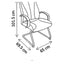 Sillón de Oficina de Visita Respaldo Medio - VERSA ALTUS AVANTI VISITANTE - Estructura Aluminio - Asiento y Respaldo Tapizado en Piel Espuma Pu - AL-255 - VERSA - NOGAL BEAT - Silla de Visita