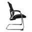 Sillón de Oficina de Visita Respaldo Medio - VERSA ALTUS MIURA VISITANTE - Estructura Aluminio - Asiento y Respaldo en Malla con Soporte Lumbar - AL-265 - VERSA - NOGAL BEAT - Silla de Visita