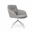 Sillón de Oficina de Visita - VERSA ALTUS KENT - Estructura Aluminio - Base 4 Puntas Fija - AL-675PAS - VERSA - NOGAL BEAT - Silla de Visita