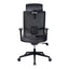 Sillón de Oficina Ejecutivo con Cabecera Ajustable - VERSA ALTUS MAGNI CABECERA - Estructura Aluminio - Mecanismo Reclinable con Bloqueo en Tres Posiciones - AL-2641 - VERSA - NOGAL BEAT - Silla Ejecutiva