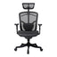 Sillón de Oficina Ejecutivo Respaldo Alto con Cabecera Ajustable - VERSA ALTUS MIURA - Estructura Aluminio - Soporte Lumbar Tipo Perchero en Malla - AL-267 - VERSA - NOGAL BEAT - Silla Ejecutiva