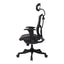 Sillón de Oficina Ejecutivo Respaldo Alto con Cabecera Ajustable - VERSA ALTUS MIURA - Estructura Aluminio - Soporte Lumbar Tipo Perchero en Malla - AL-267 - VERSA - NOGAL BEAT - Silla Ejecutiva