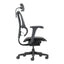 Sillón de Oficina Ejecutivo Respaldo Alto con Cabecera Ajustable - VERSA ALTUS STELLA - Estructura Aluminio - Asiento y Respaldo en Malla con Soporte Lumbar - AL-2519 - VERSA - NOGAL BEAT - Silla Ejecutiva