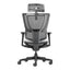 Sillón de Oficina Ejecutivo Respaldo Alto con Cabecera Ajustable - VERSA ALTUS STELLA - Estructura Aluminio - Asiento y Respaldo en Malla con Soporte Lumbar - AL-2519 - VERSA - NOGAL BEAT - Silla Ejecutiva