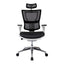 Sillón de Oficina Ejecutivo Respaldo Alto con Cabecera Ajustable - VERSA ALTUS STELLA PLUS - Estructura Aluminio - Asiento y Respaldo en Malla con Soporte Lumbar - AL-2512 - VERSA - NOGAL BEAT - Silla Ejecutiva
