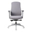 Sillón de Oficina Ejecutivo Respaldo Alto - VERSA ALTUS CROFT - Estructura Aluminio - Asiento Tapizado en Tela Bondeada - AL-2600G - VERSA - NOGAL BEAT - Silla Directiva