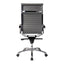 Sillón de Oficina Ejecutivo Respaldo Alto - VERSA ALTUS - Estructura Aluminio - Asiento y Respaldo Tapizado en Pu Gris - AL-651G - VERSA - NOGAL BEAT - Silla Directiva