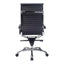 Sillón de Oficina Ejecutivo Respaldo Alto - VERSA ALTUS - Estructura Aluminio - Asiento y Respaldo Tapizado en Pu Negro - AL-651N - VERSA - NOGAL BEAT - Silla Directiva